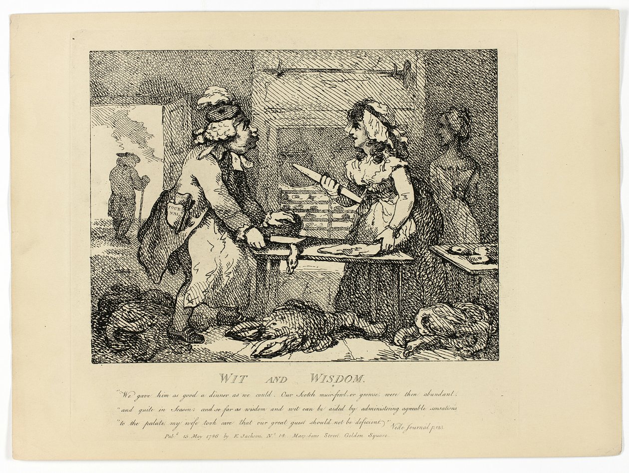 Dowcip i mądrość z podróży Boswella po Hebrydach autorstwa Thomas Rowlandson