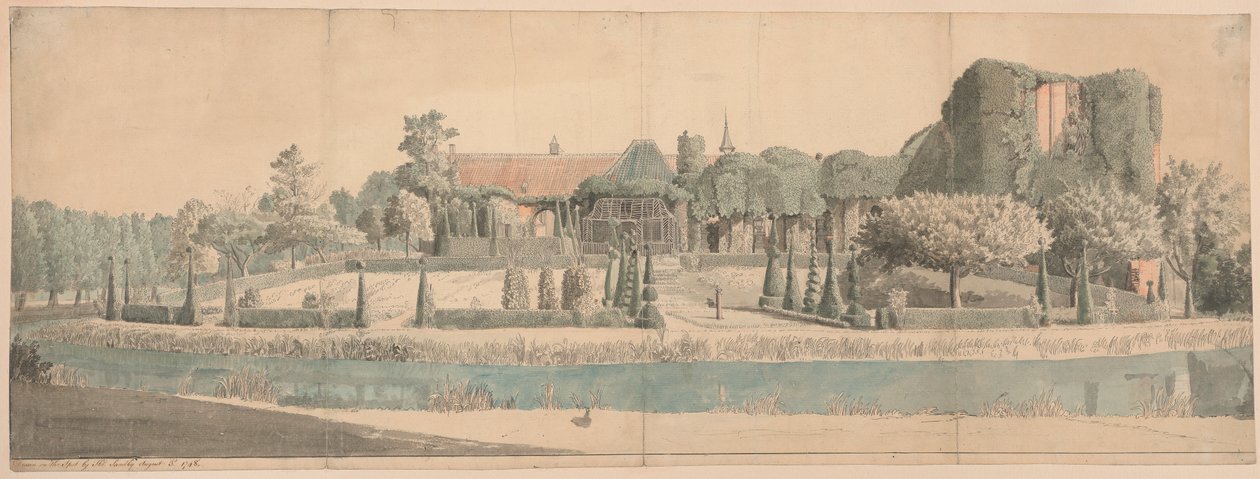 Widok na ogród autorstwa Thomas Sandby