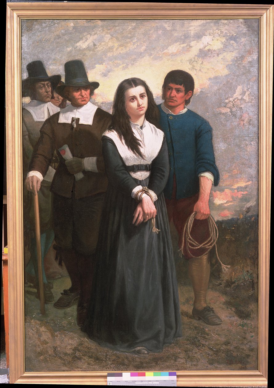 Wzgórze Czarownic (Męczennica z Salem) 1869 autorstwa Thomas Satterwhite Noble