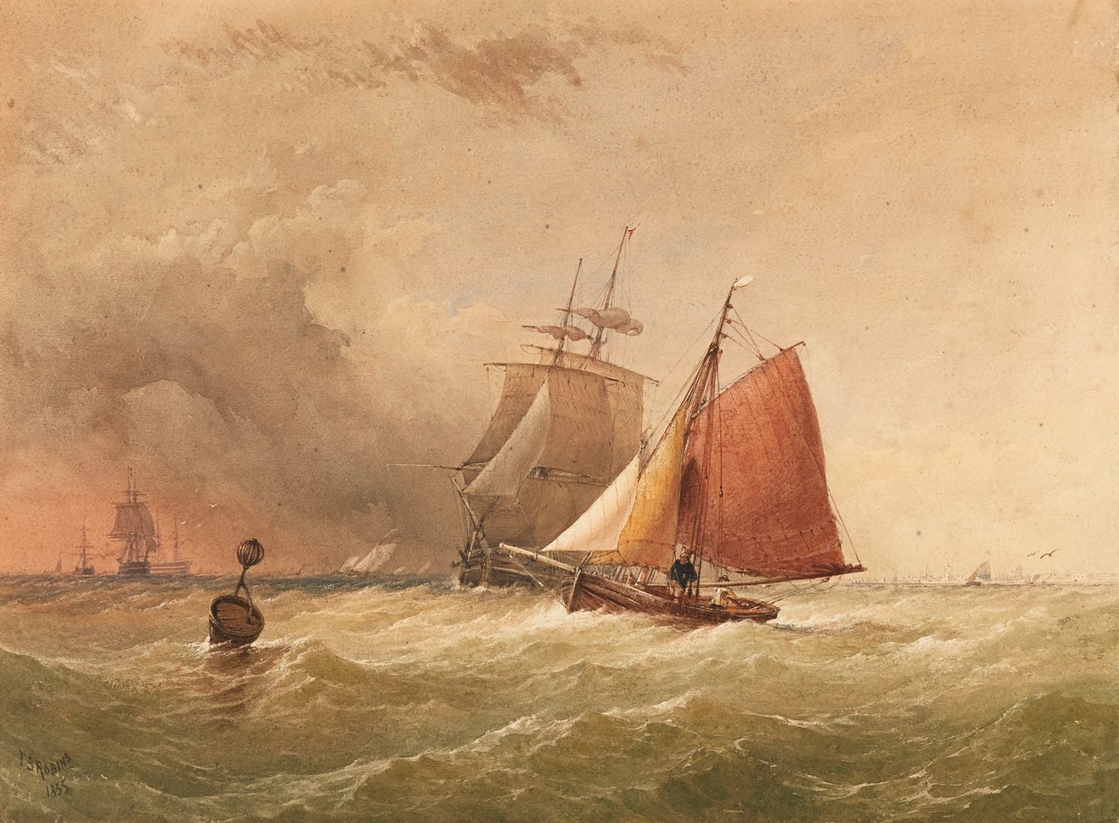 Zbliżająca się zmiana (akwarela) autorstwa Thomas Sewell Robins