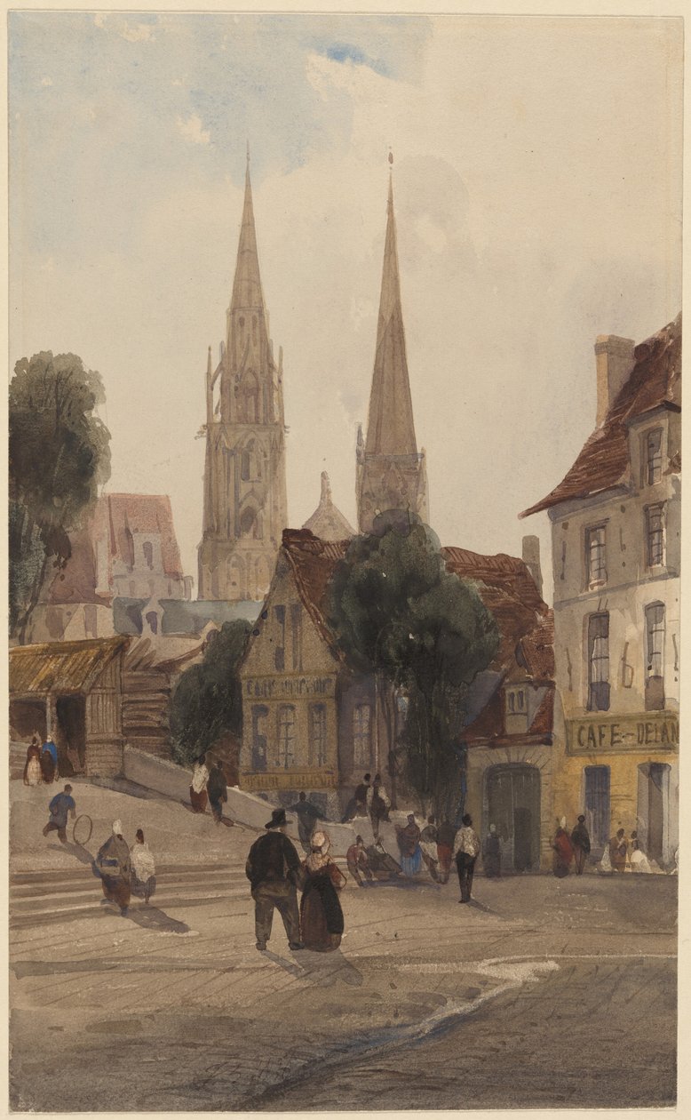 Ulica w Chartres autorstwa Thomas Shotter Boys