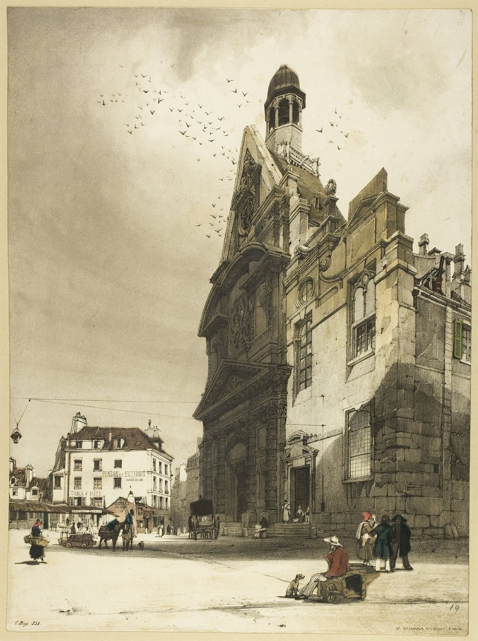 Kościół St. Etienne du Mont, Paryż autorstwa Thomas Shotter Boys