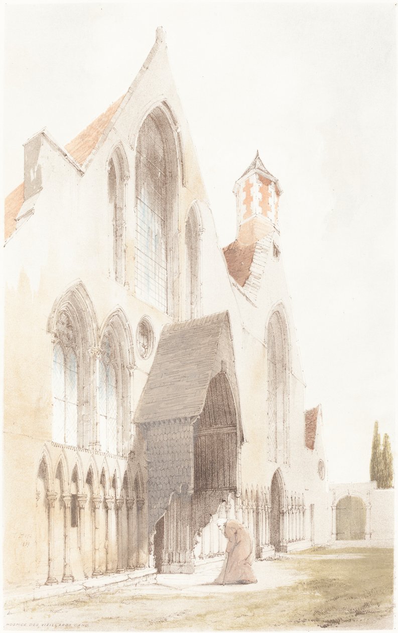 Hospicjum des Vieillards, Gand autorstwa Thomas Shotter Boys