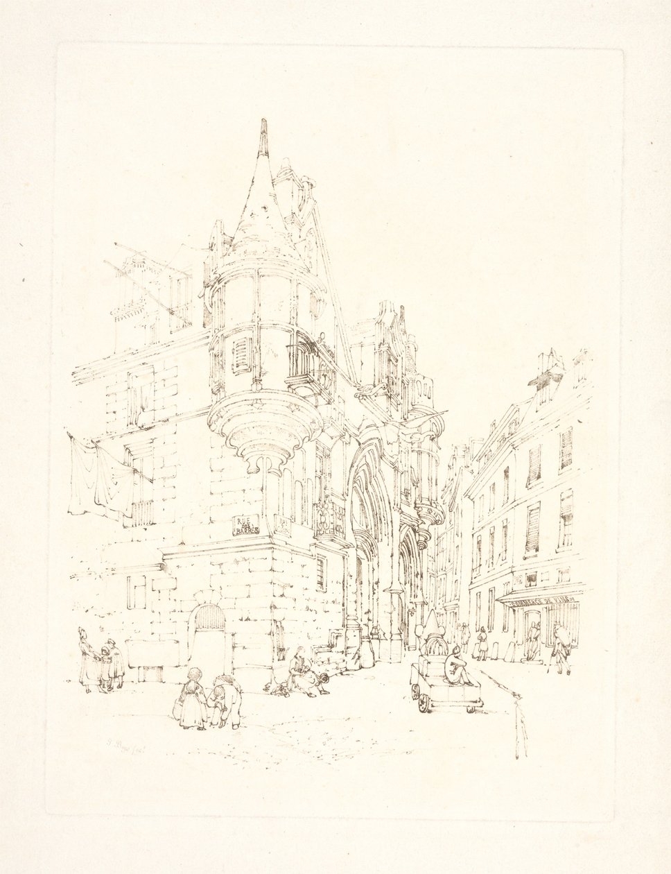 Hotel de Sens, Paryż autorstwa Thomas Shotter Boys