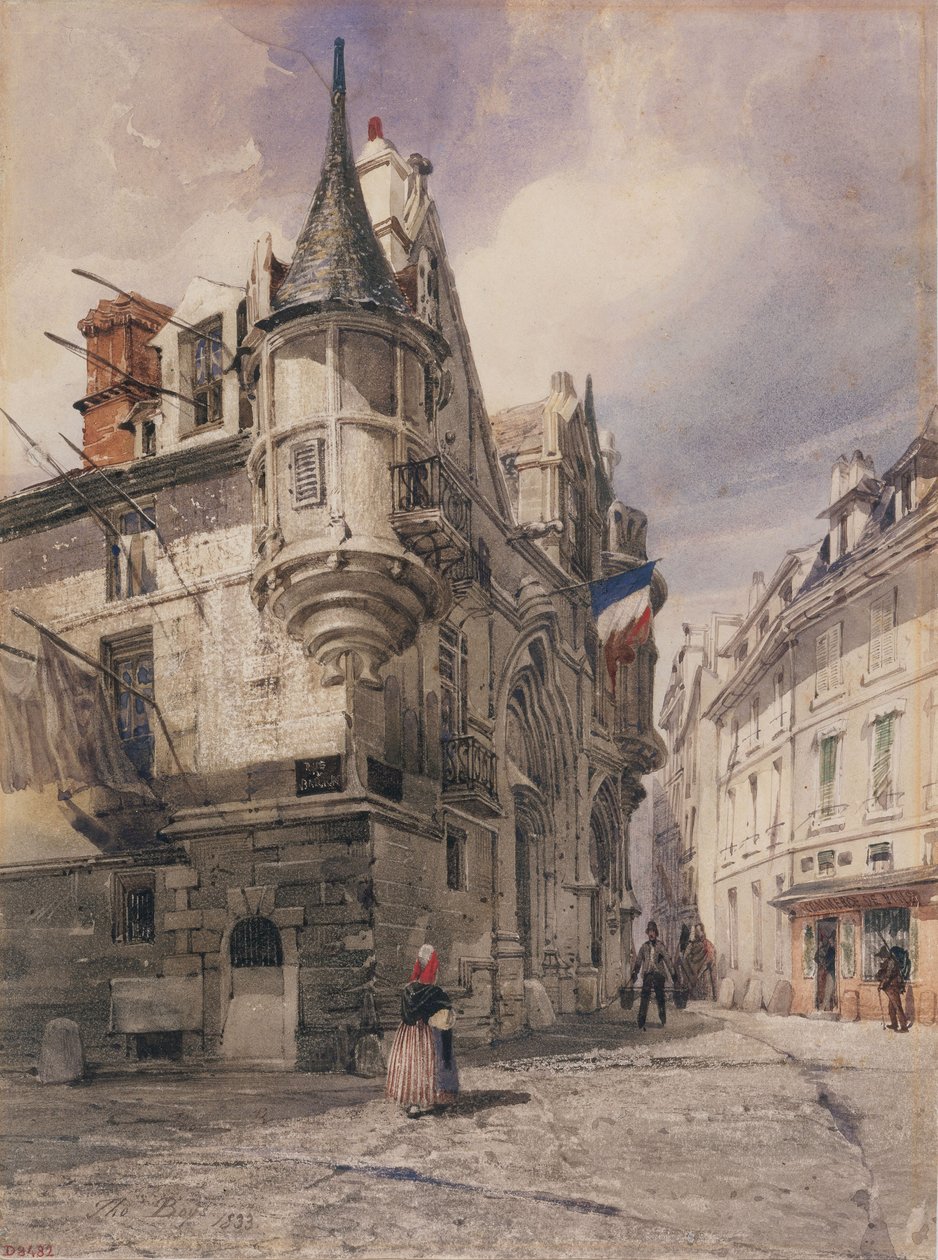 Hotel de Sens, rue du Figuier autorstwa Thomas Shotter Boys
