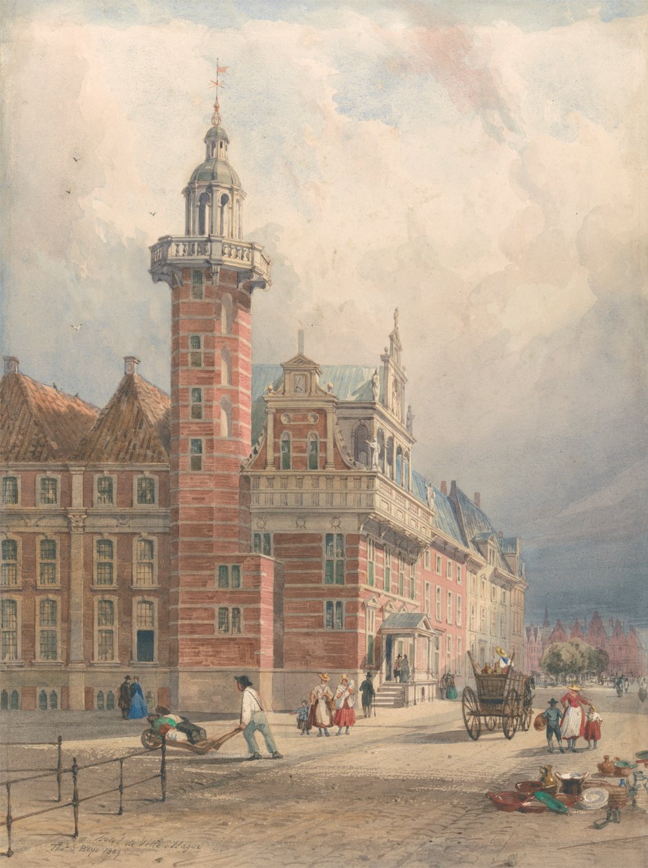 Hotel de Ville w Hadze autorstwa Thomas Shotter Boys