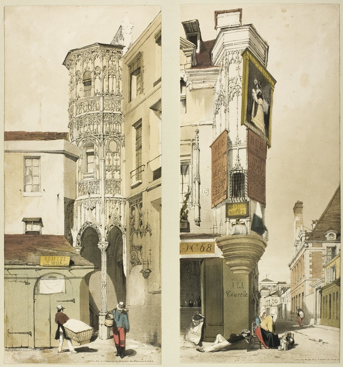 Hotel de la Tremouille, Paryż autorstwa Thomas Shotter Boys