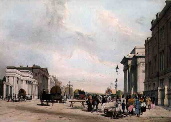 Hyde Park Corner, z „London As It Is”, grawerowany i pub. przez artystę autorstwa Thomas Shotter Boys