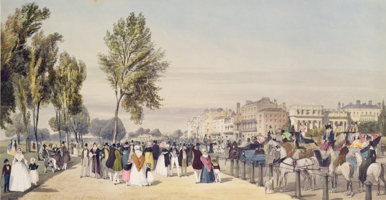 Hyde Park: w pobliżu Grosvenor Gate autorstwa Thomas Shotter Boys