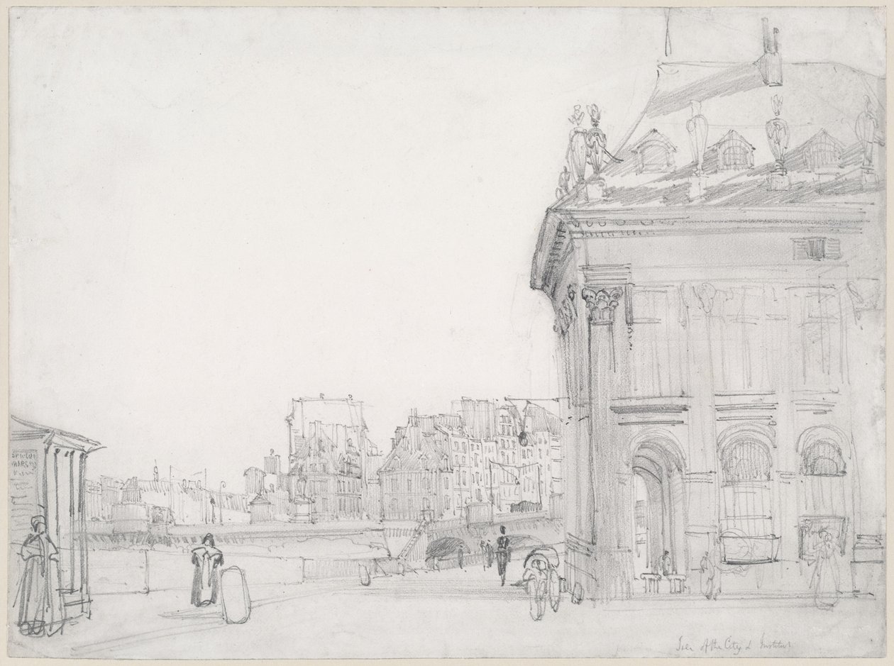 Ile de la Cité z Instytutu w Paryżu autorstwa Thomas Shotter Boys