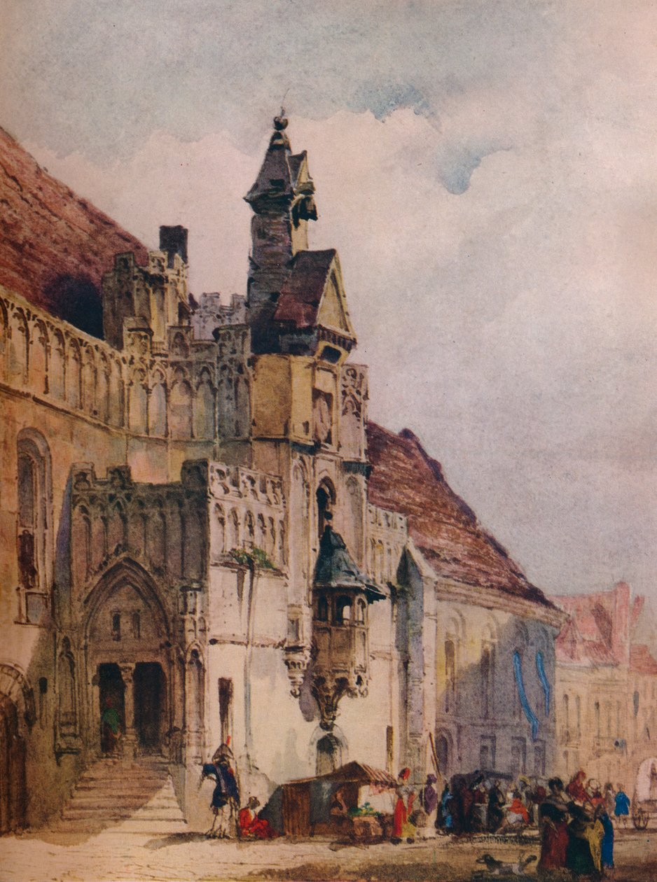 Ratusz, St Omer, 1867 autorstwa Thomas Shotter Boys