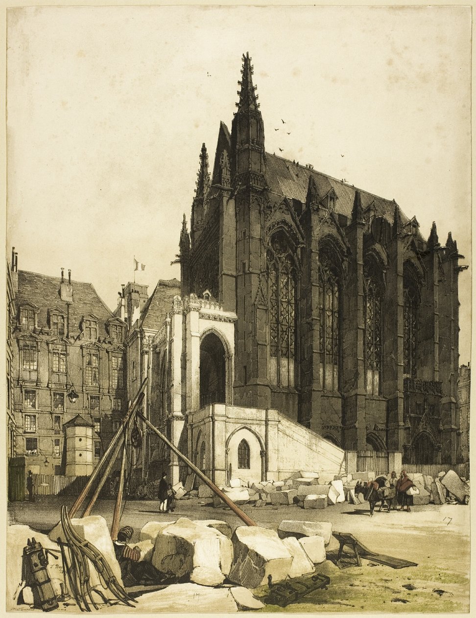 Sainte Chapelle, Paryż autorstwa Thomas Shotter Boys