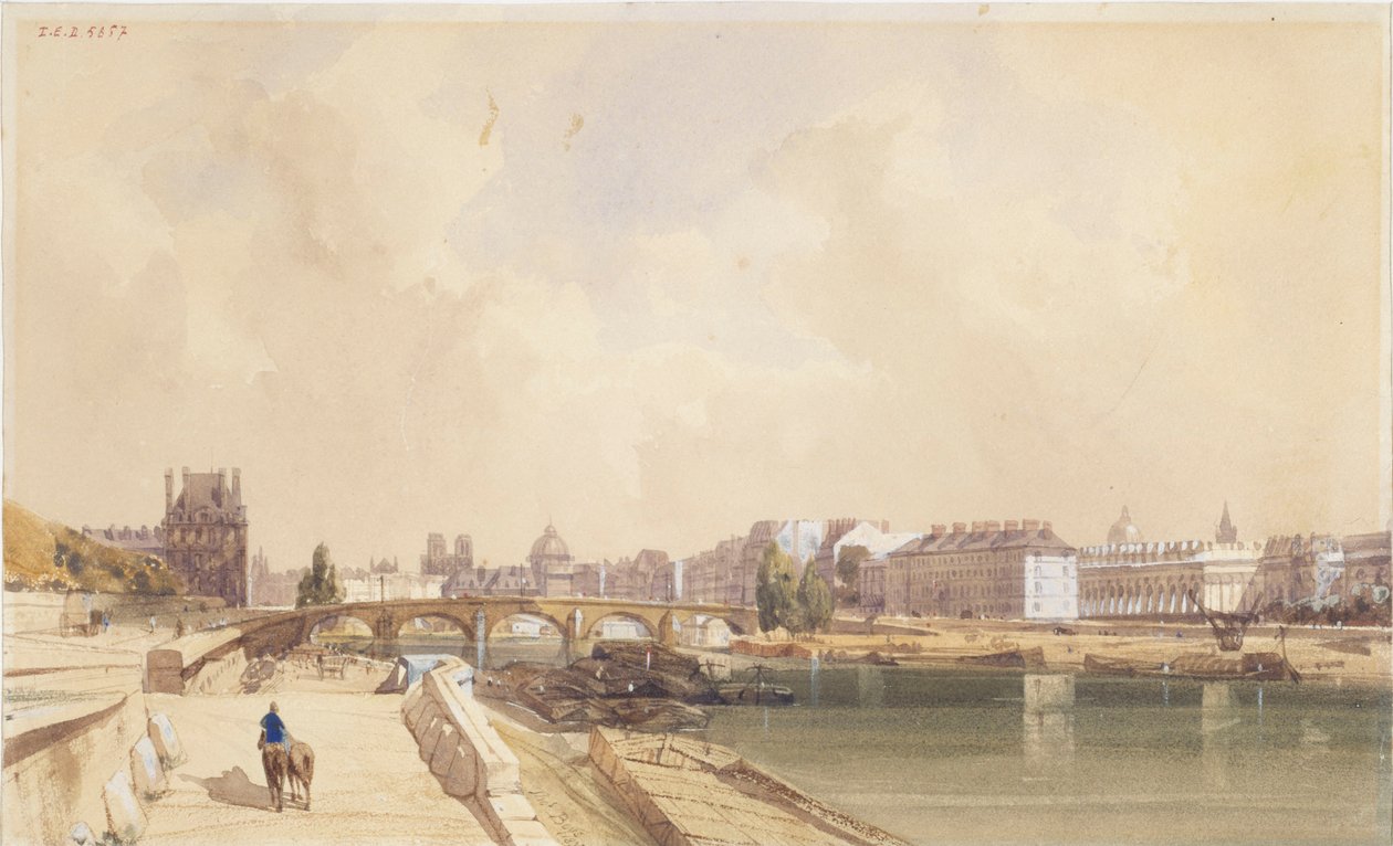 Pont Royal w 1833 roku autorstwa Thomas Shotter Boys
