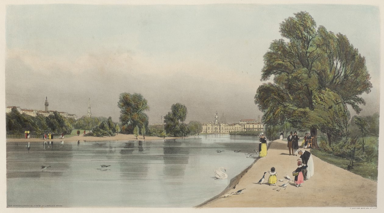 London As It Is: Gwardia konna, z St. James