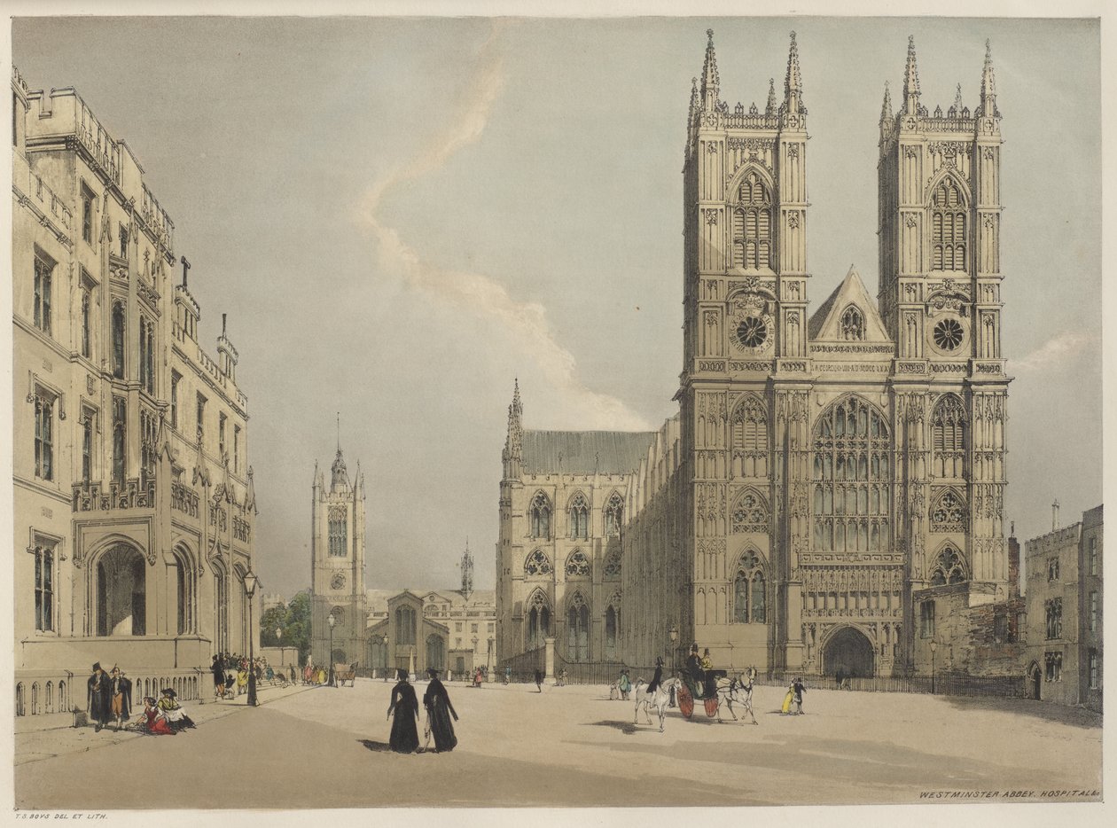 Londyn taki jaki jest: opactwo westminsterskie autorstwa Thomas Shotter Boys