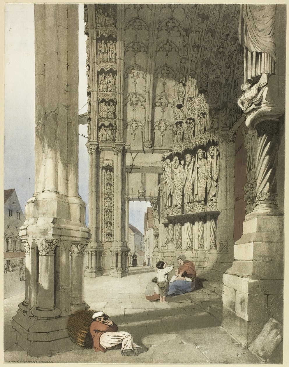 Notre Dame, Chartres autorstwa Thomas Shotter Boys