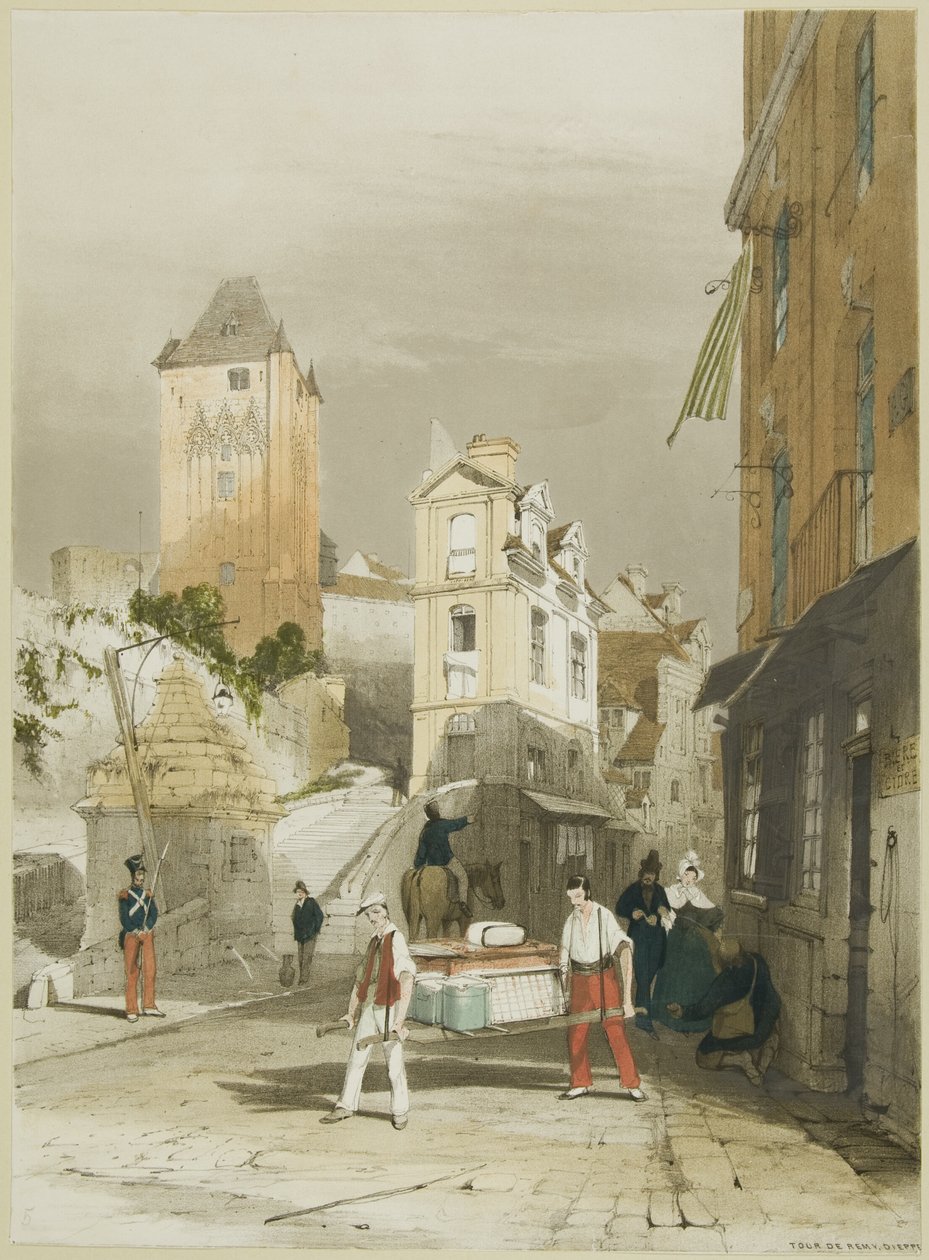 Malownicza architektura w Paryżu, Gandawie, Antwerpii, Touen itp. autorstwa Thomas Shotter Boys