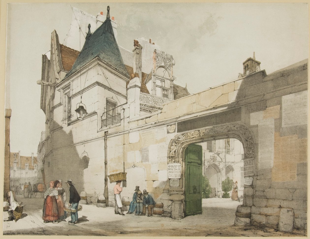 Malownicza architektura w Paryżu, Gandawie, Antwerpii, Touen itp. autorstwa Thomas Shotter Boys