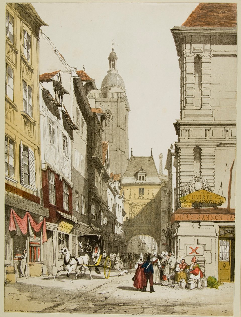 Malownicza architektura w Paryżu, Gandawie, Antwerpii, Touen itp. autorstwa Thomas Shotter Boys