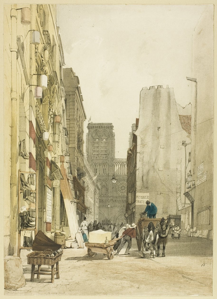 Rue Notre-Dame, Paryż autorstwa Thomas Shotter Boys