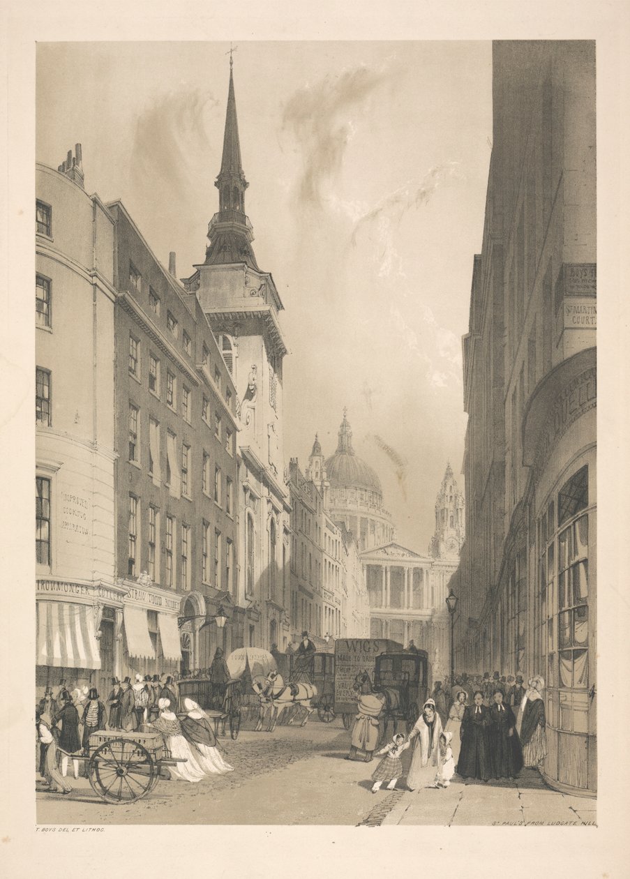 św. Pawła z Ludgate Hill autorstwa Thomas Shotter Boys