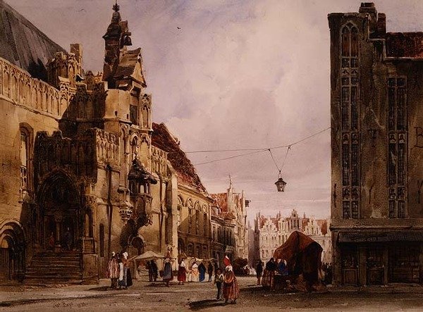 Hotel de Ville, St. Omer autorstwa Thomas Shotter Boys