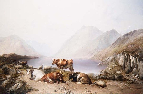 Postój w pojeździe, Loch Etive autorstwa Thomas Sidney Cooper