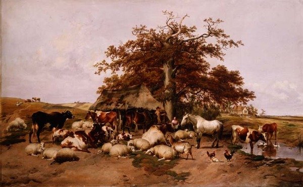 Południowy odpoczynek autorstwa Thomas Sidney Cooper