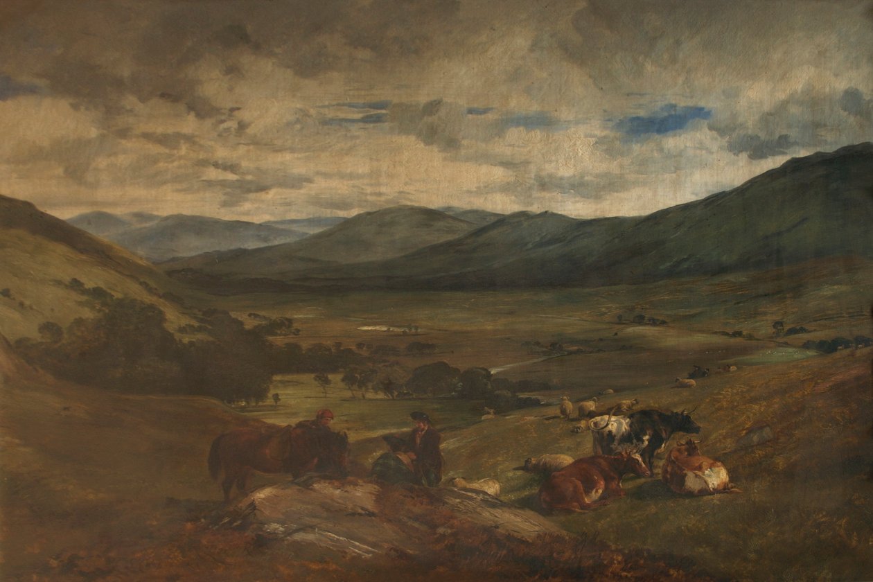 W Highlands, ok. 1847-70 (olej na płótnie) autorstwa Thomas Sidney and Lee Frederick Richard Cooper