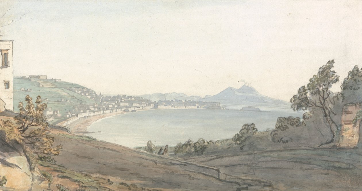 Chiaja z Neapolu z Posillipo autorstwa Thomas Smith of Derby