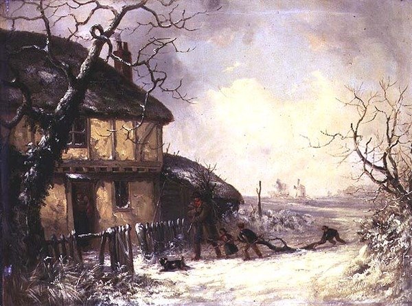 Noszenie drewna opałowego do domu autorstwa Thomas Smythe