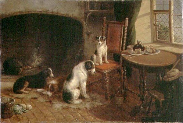 Wnętrze z psami autorstwa Thomas Smythe