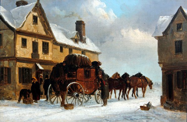 Rozładunek sceny (olej na płótnie) autorstwa Thomas Smythe