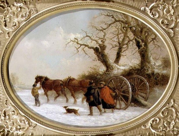 Zima (olej na płótnie) autorstwa Thomas Smythe