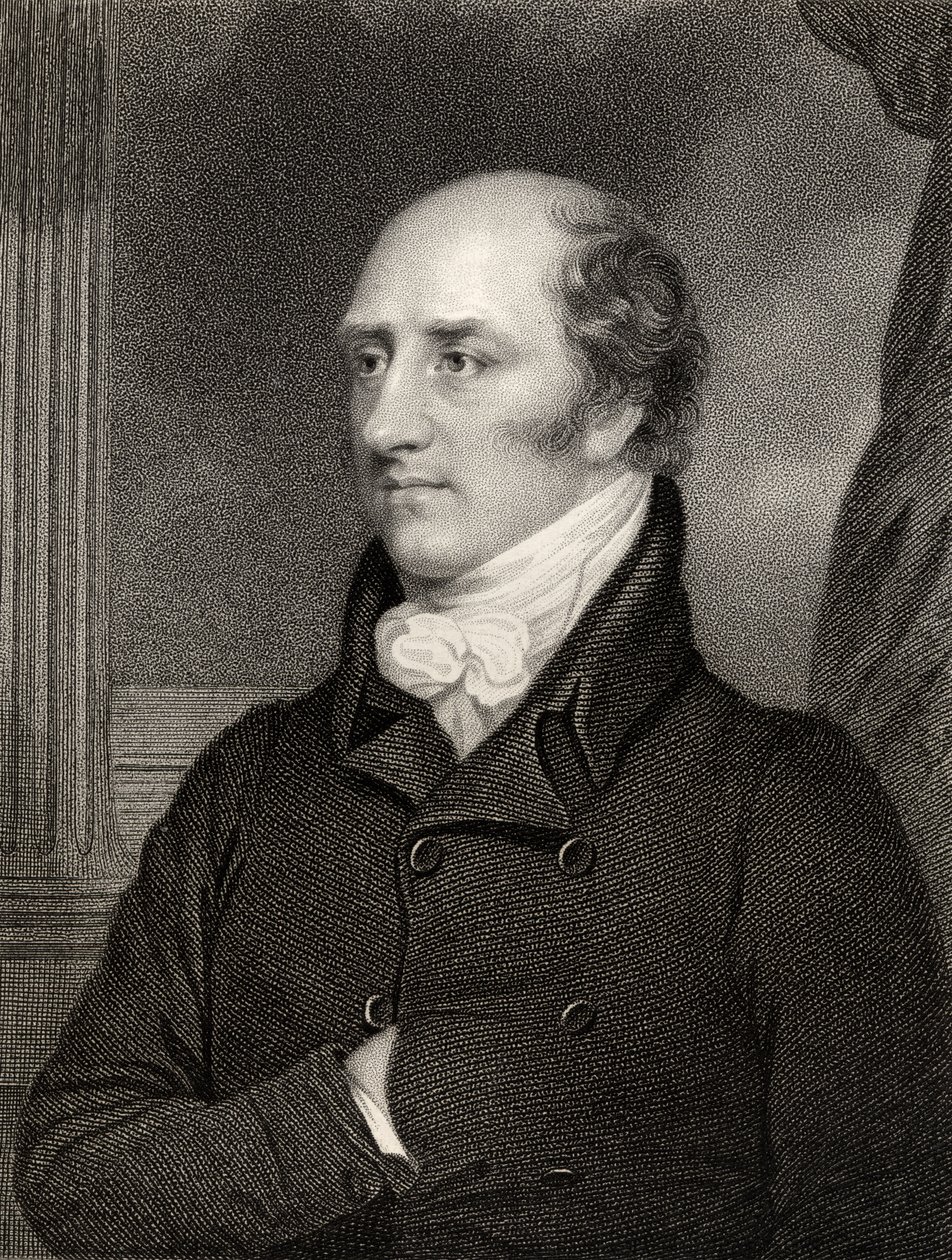 George Canning, premier, rycina W. Holl, z „Narodowej Galerii Portretów, tom II”, wydana ok. 1835 autorstwa Thomas Stewardson