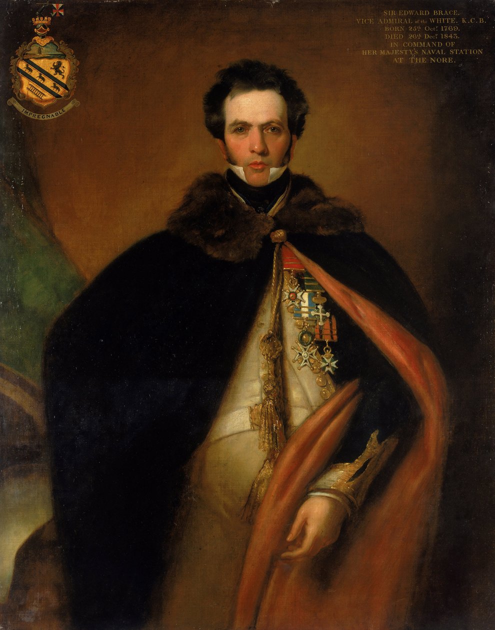 Portret kapitana Sir Edwarda Brace