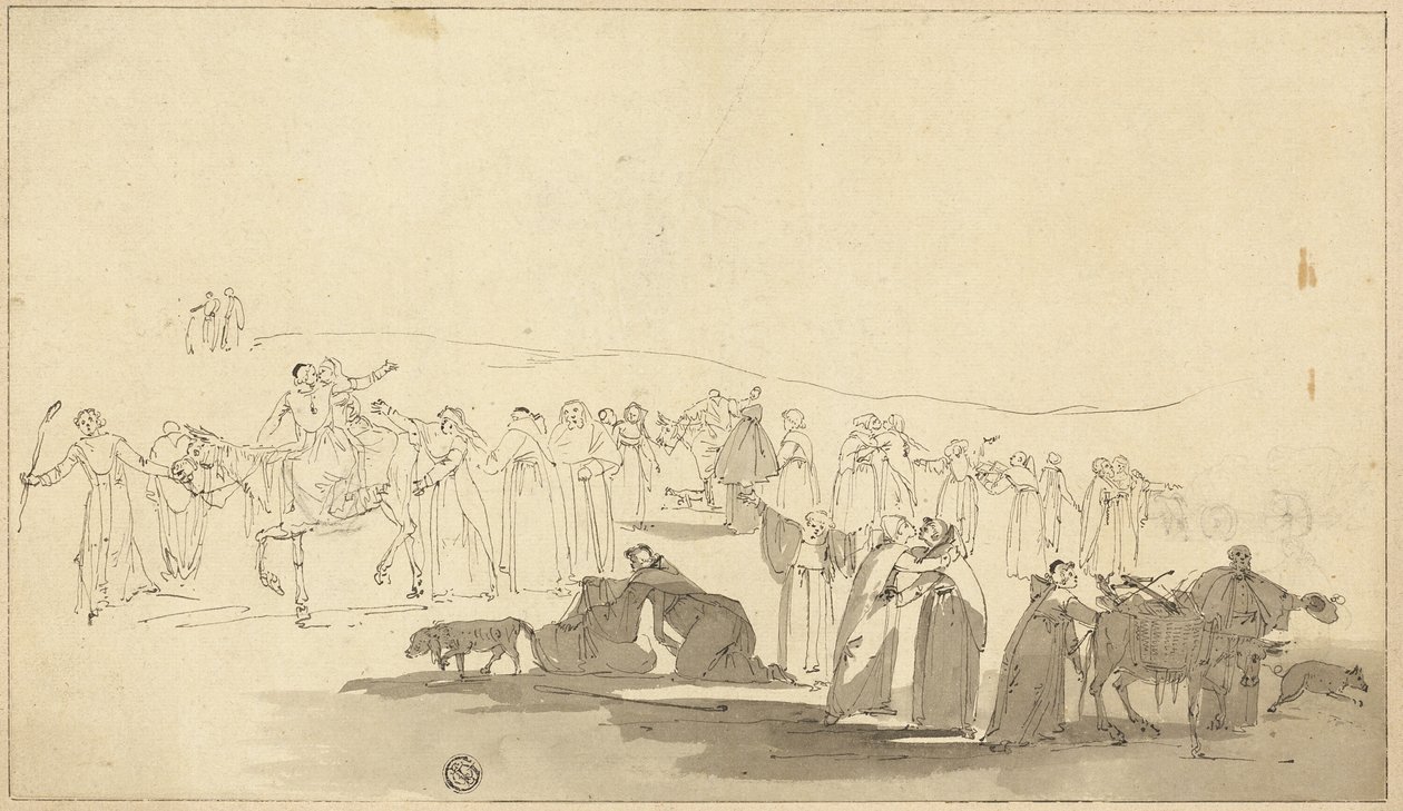 Pielgrzymi z Canterbury autorstwa Thomas Stothard