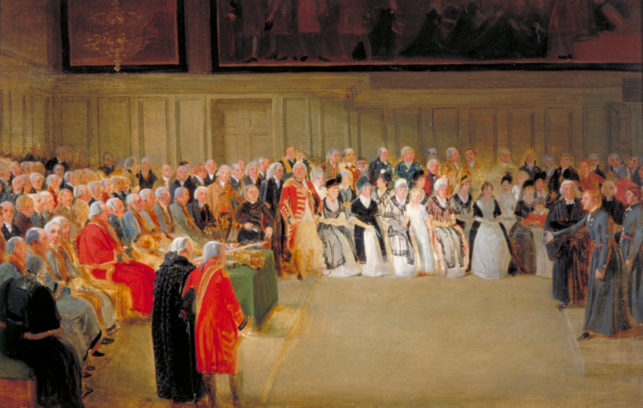 „Szpital Chrystusa, dzień św. Mateusza, 1798” autorstwa Thomas Stothard
