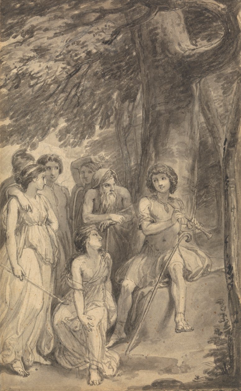 Jedna z sześciu ilustracji do „Przygód Telemacha syna Ulissesa” Fenelona autorstwa Thomas Stothard