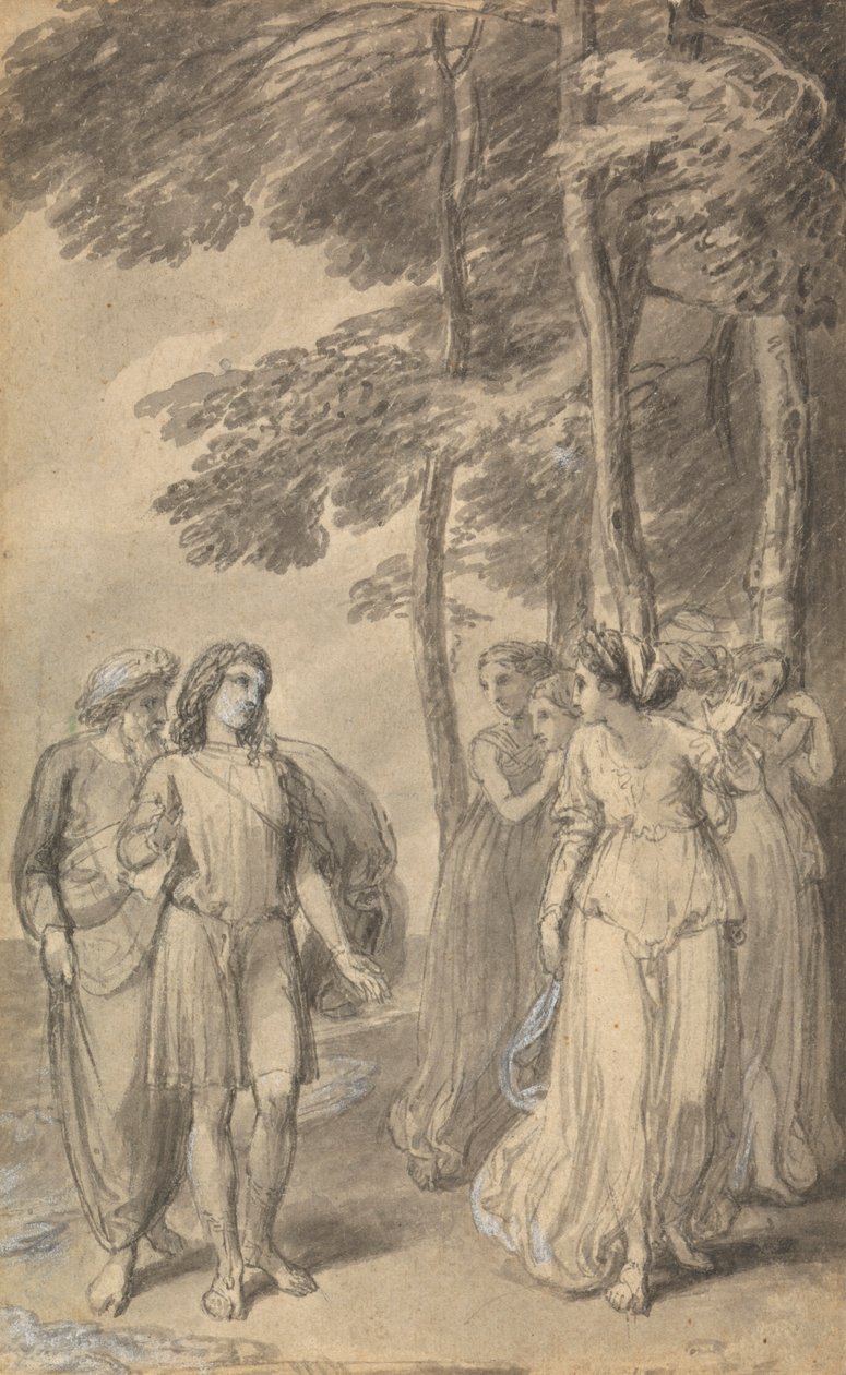 Jedna z sześciu ilustracji do „Przygód Telemacha syna Ulissesa” Fenelona autorstwa Thomas Stothard