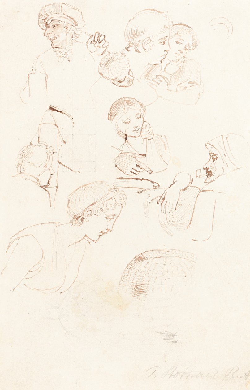 Arkusz studiów autorstwa Thomas Stothard