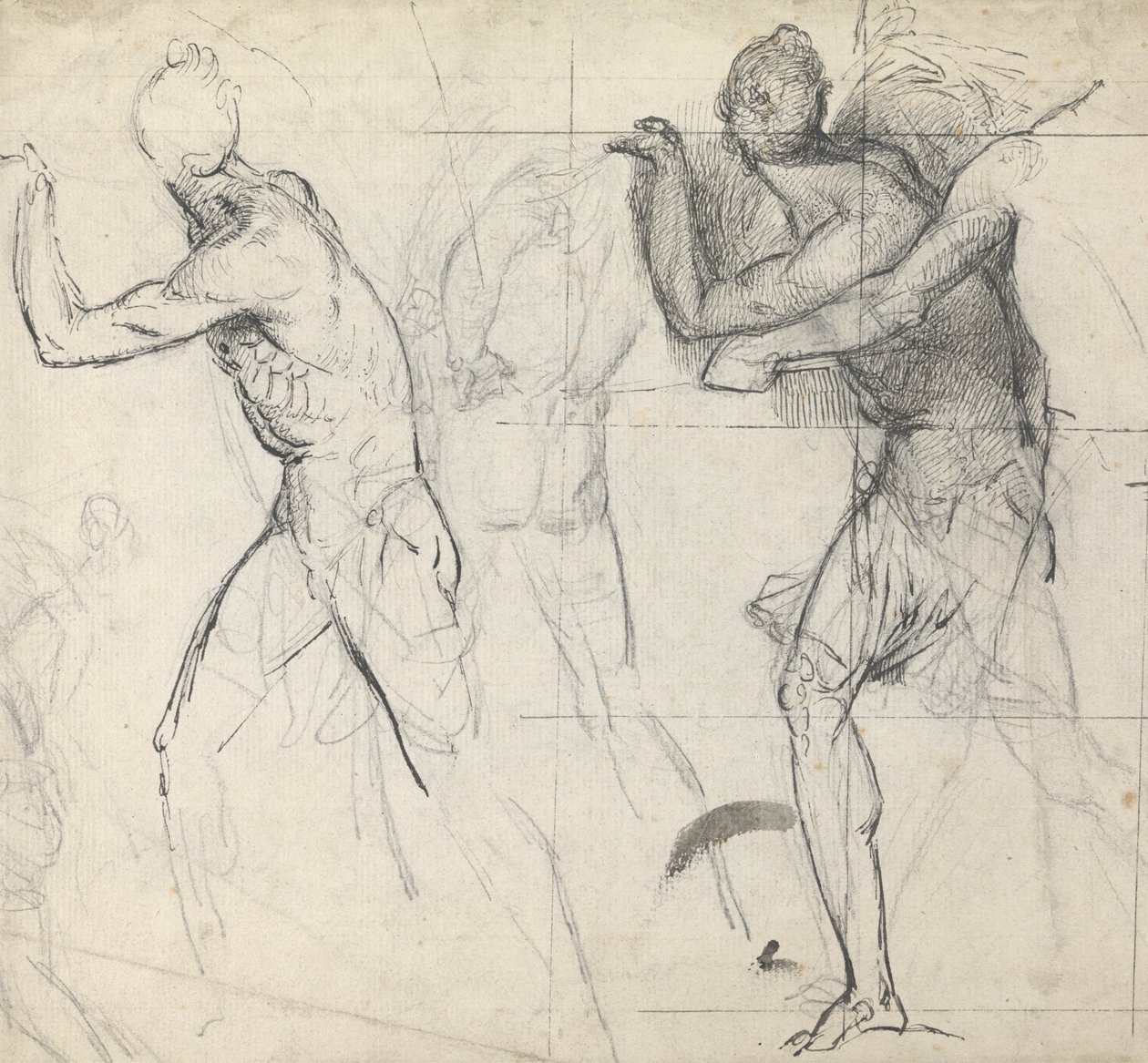 Szkic postaci klasycznych w akcji autorstwa Thomas Stothard