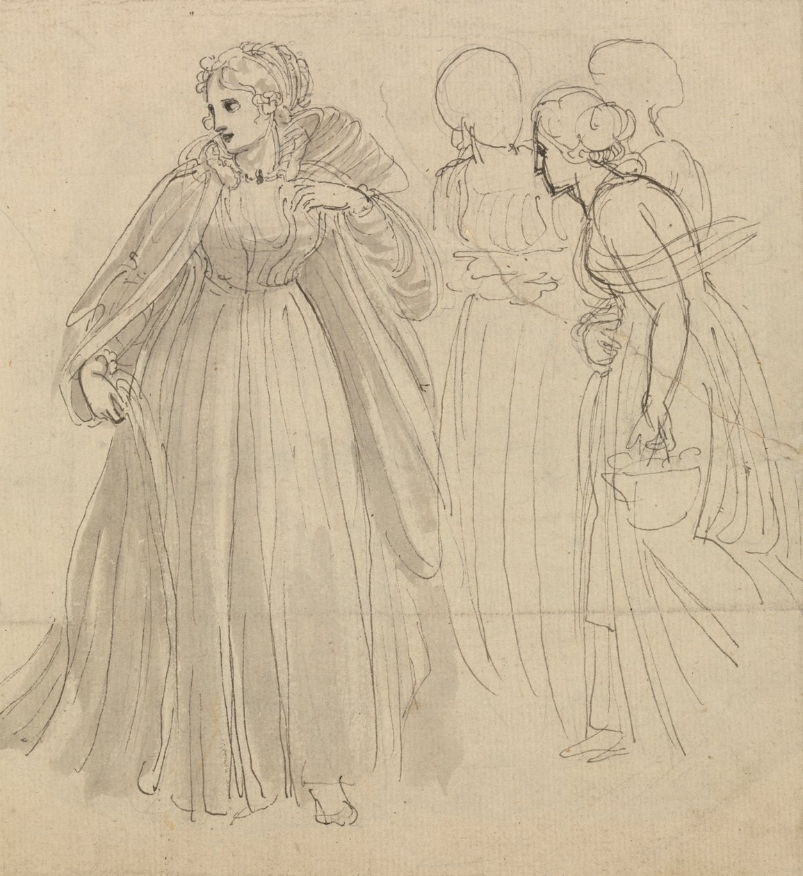 Estudo para Ilustração - Uma Princesa com seus Atendentespolonês autorstwa Thomas Stothard