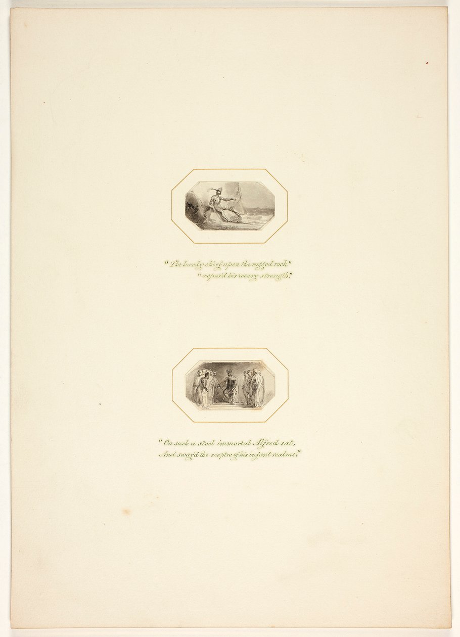 Studium do planszy z The Task autorstwa Thomas Stothard