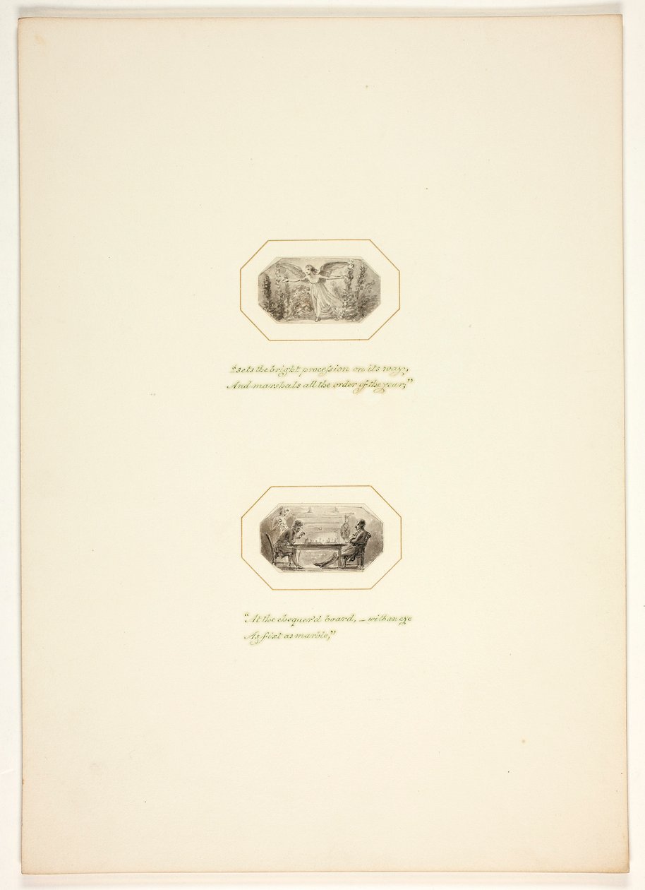 Studie für eine Platte aus The Task autorstwa Thomas Stothard
