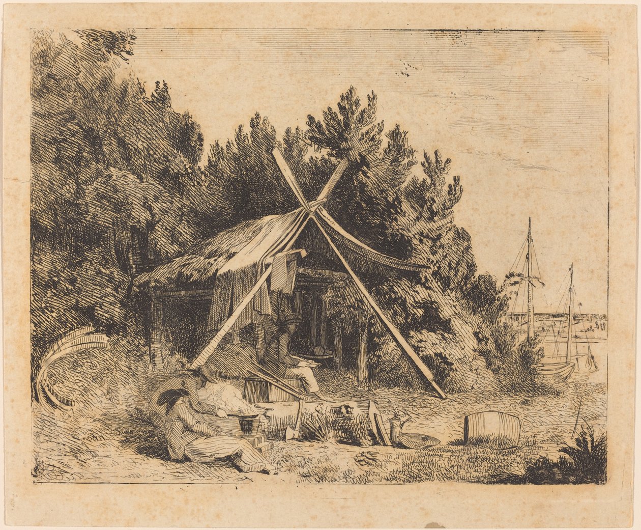 Obóz Stothard, Blake, Ogleby autorstwa Thomas Stothard