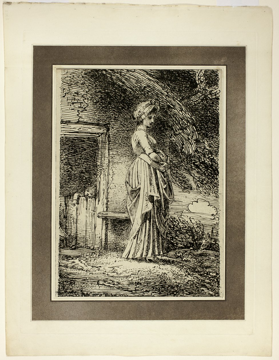 The Lost Apple, z pierwszego numeru Specimens of Polyautography autorstwa Thomas Stothard