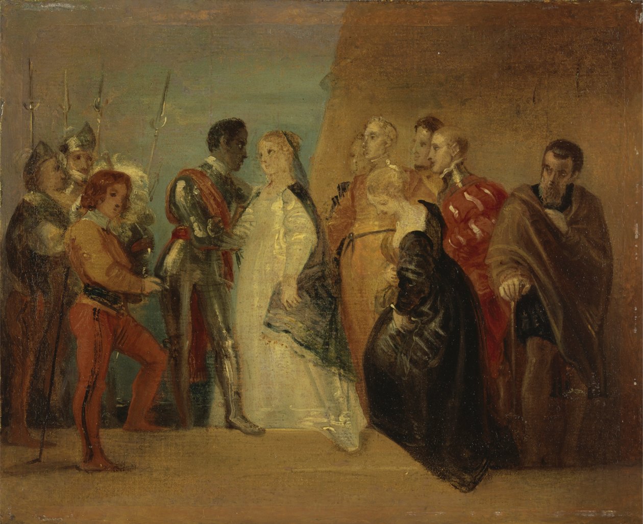 Powrót Otella, „Otello”, akt II, scena II autorstwa Thomas Stothard