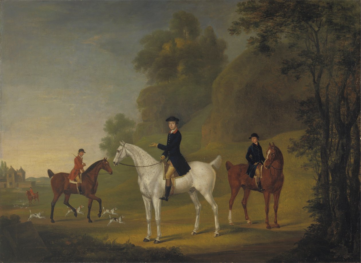 Lord Bulkeley i jego Harriers, jego Huntsman John Wells i Whipper-In R. Jennings autorstwa Thomas Stringer
