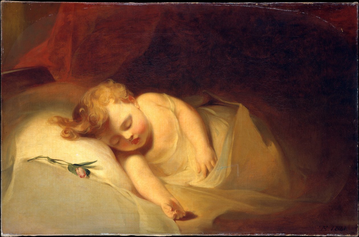 Śpiące dziecko (Różany pączek) autorstwa Thomas Sully
